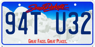 SD license plate 94TU32