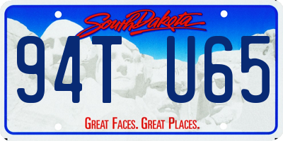 SD license plate 94TU65