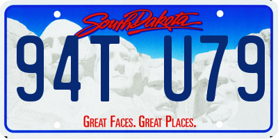 SD license plate 94TU79