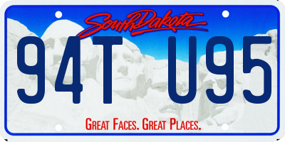 SD license plate 94TU95