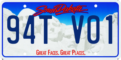 SD license plate 94TV01