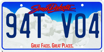 SD license plate 94TV04