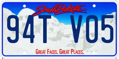 SD license plate 94TV05