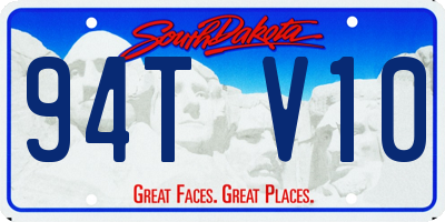 SD license plate 94TV10