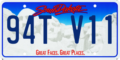 SD license plate 94TV11