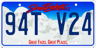 SD license plate 94TV24