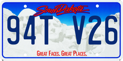 SD license plate 94TV26