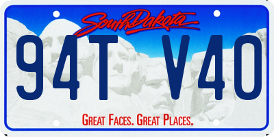 SD license plate 94TV40