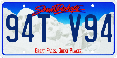 SD license plate 94TV94