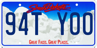 SD license plate 94TY00