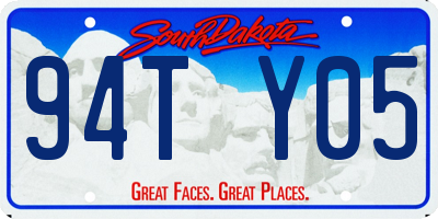 SD license plate 94TY05