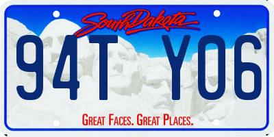 SD license plate 94TY06