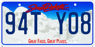 SD license plate 94TY08