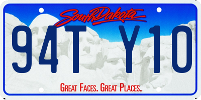 SD license plate 94TY10