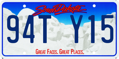 SD license plate 94TY15