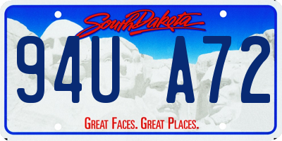 SD license plate 94UA72