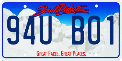 SD license plate 94UB01