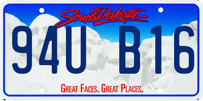 SD license plate 94UB16