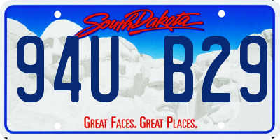 SD license plate 94UB29