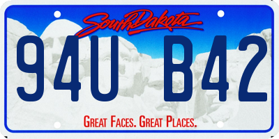 SD license plate 94UB42