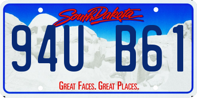 SD license plate 94UB61