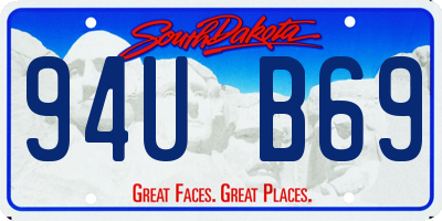 SD license plate 94UB69