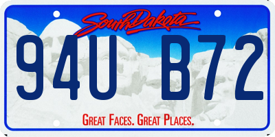 SD license plate 94UB72