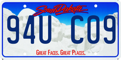 SD license plate 94UC09