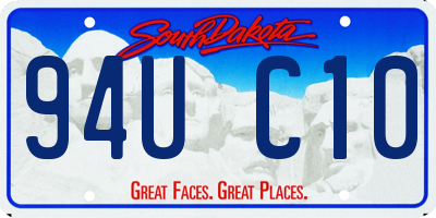 SD license plate 94UC10