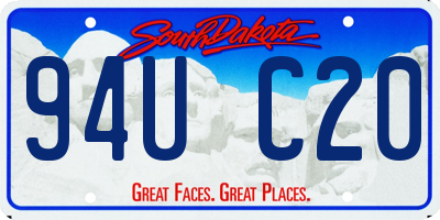 SD license plate 94UC20