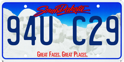 SD license plate 94UC29