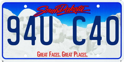 SD license plate 94UC40