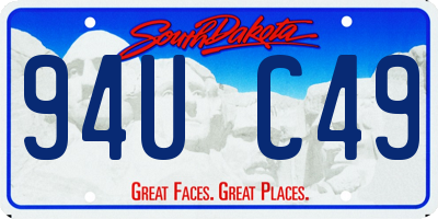 SD license plate 94UC49