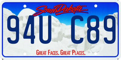 SD license plate 94UC89