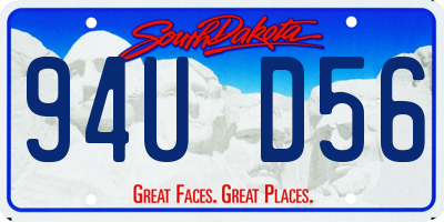 SD license plate 94UD56