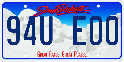 SD license plate 94UE00