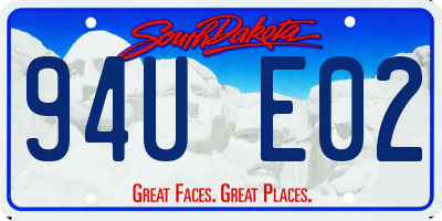 SD license plate 94UE02