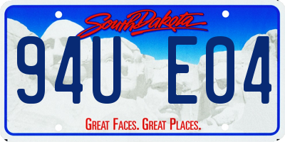 SD license plate 94UE04