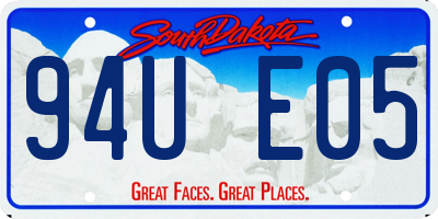 SD license plate 94UE05