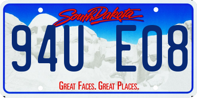 SD license plate 94UE08