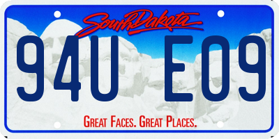 SD license plate 94UE09
