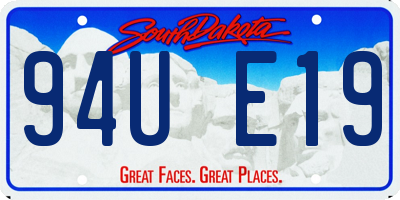 SD license plate 94UE19