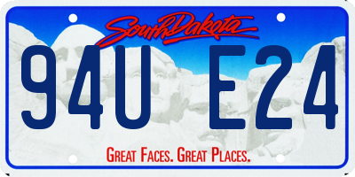 SD license plate 94UE24