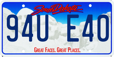 SD license plate 94UE40