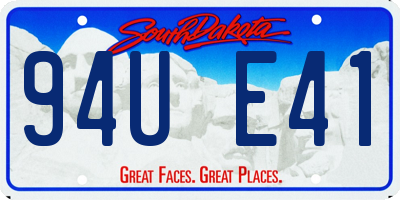 SD license plate 94UE41