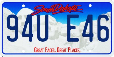 SD license plate 94UE46