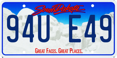 SD license plate 94UE49