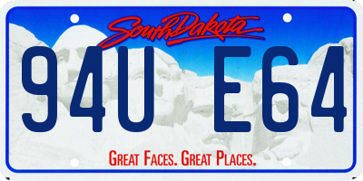 SD license plate 94UE64