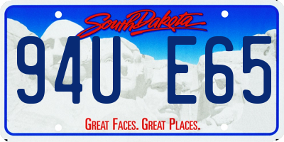 SD license plate 94UE65