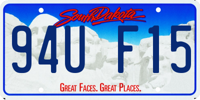 SD license plate 94UF15